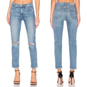 ✨NWT✨ GRLFRND The Naomi Mid Rise Straight Leg Crop Jean Sz 26